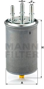 Filtr paliwa MANN-FILTER WK829/7 WK8297
