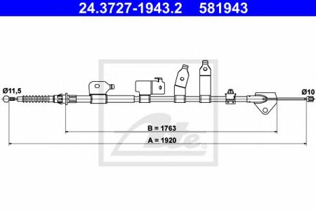 Linka hamulca ATE 24.3727-1943 4642002121