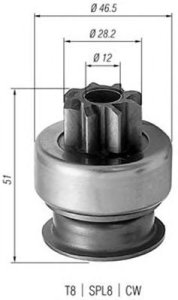 Bendiks rozrusznika MAGNETI MARELLI AMB0176 M191T12071