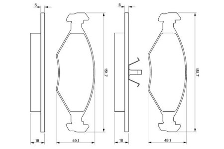 Klocki hamulcowe BOSCH 0986424514 23220.18.0
