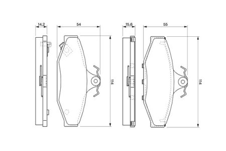 Klocki hamulcowe BOSCH 0986424561 23242.14.2