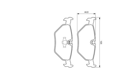 Klocki hamulcowe BOSCH 0986424667 20995.17.3