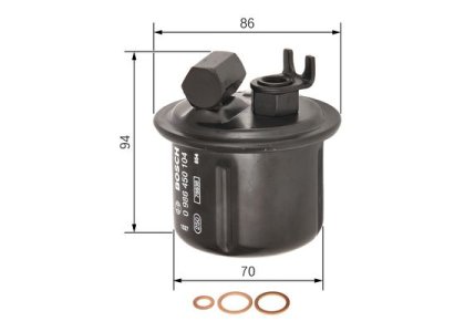 Filtr paliwa BOSCH 0986450104 WK76/2