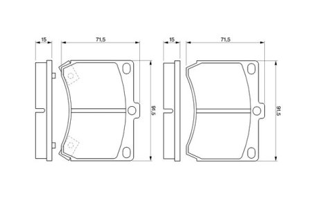 Klocki hamulcowe BOSCH 0986460974 21539.14.5