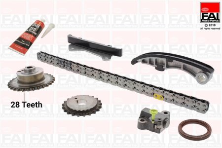 Zestaw łańcucha rozrządu FAI AutoParts TCK43L 130282W200 NISSAN