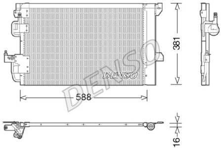 CHŁODNICA KLIMATYZACJI Z OSUSZACZEM CHEVROLET OPEL 