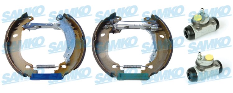 SZCZĘKI HAMULC.+CYLINDERKI (ZESTAW)PEUGEOT