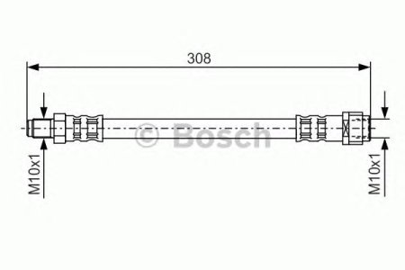 Przewód hamulcowy giętki BOSCH 1987476427 2104280035