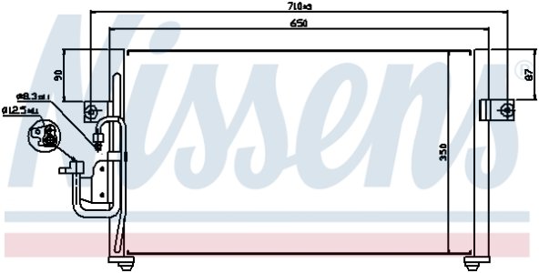 Chłodnica klimatyzacji NISSENS 94037 