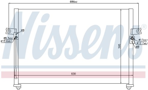 Chłodnica klimatyzacji NISSENS 94038 976064A000