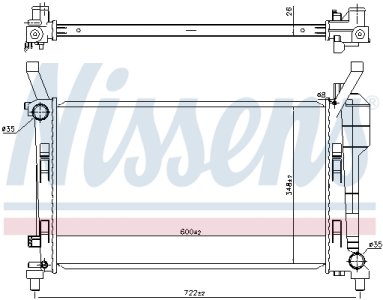 Chłodnica silnika NISSENS 67106 1695000303