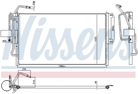 Chłodnica klimatyzacji NISSENS 94653 1618114