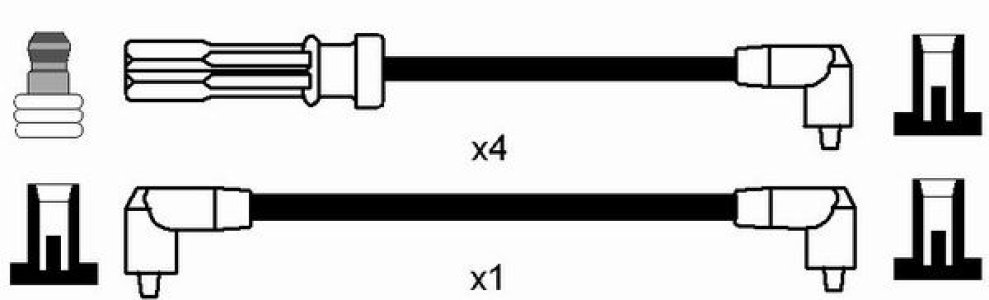 Przewody wysokiego napięcia komplet NGK RC-VL606 8469