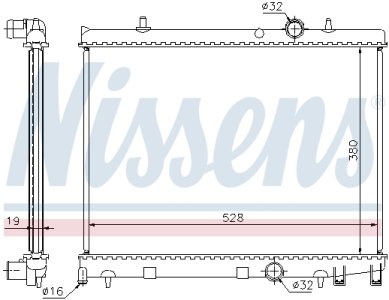 Chłodnica silnika NISSENS 63504 1330N2