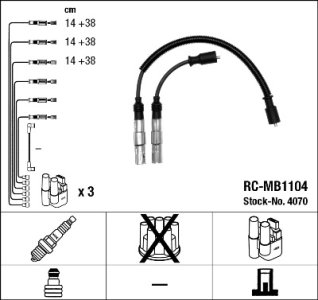 Przewody zapłonowe NGK RC-MB1104 RCMB1104