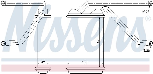 Nagrzewnica NISSENS 76511 