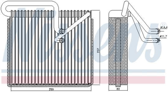 Parownik NISSENS 92190 9117287