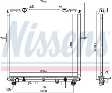 Chłodnica silnika NISSENS 66659 