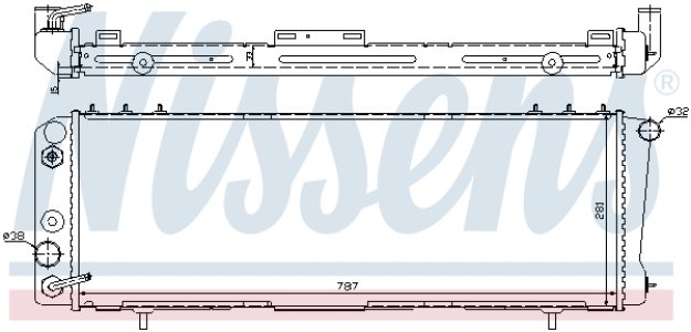 Chłodnica silnika NISSENS 60986 52003693