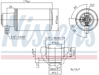 Osuszacz klimatyzacji NISSENS 95229 9015500080