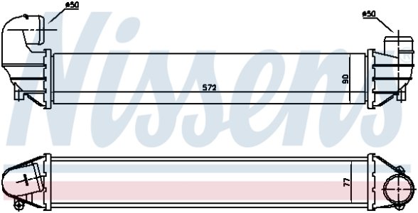 Intercooler NISSENS 96634 1109138