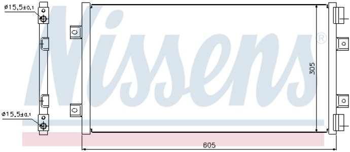 Chłodnica klimatyzacji NISSENS 94811 46799862