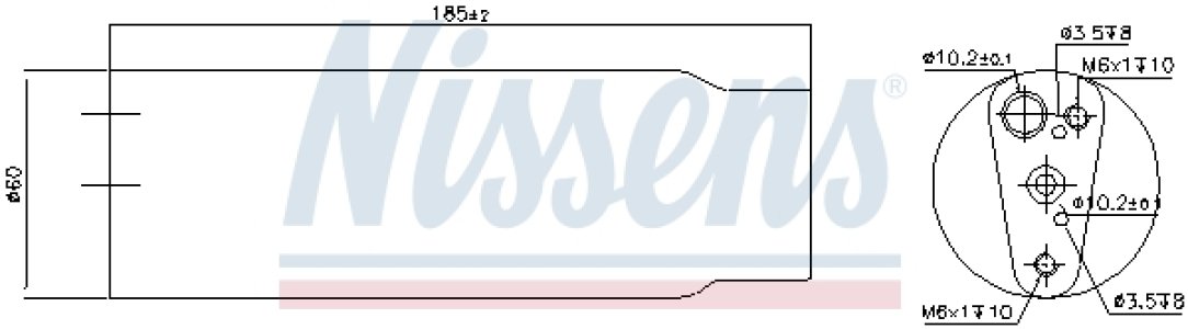 Osuszacz klimatyzacji NISSENS 95170 576670200