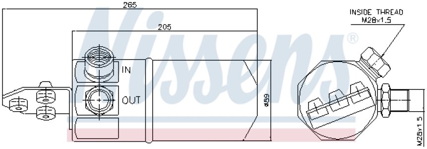 Osuszacz klimatyzacji NISSENS 95194 8D0820193