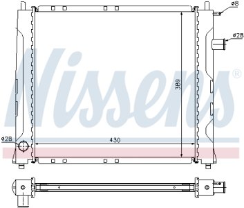 Chłodnica silnika NISSENS 642091 EAP8121