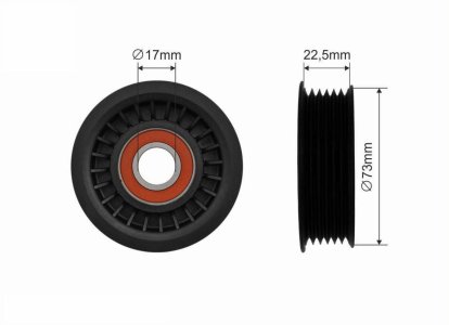 Rolka napinacza CAFFARO 486-00 1102823