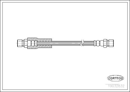Przewód hamulcowy giętki CORTECO 19032832 4604205048