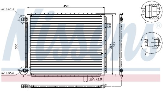 Chłodnica klimatyzacji NISSENS 94958 