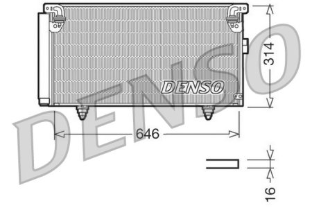 Chłodnica klimatyzacji DENSO DCN36001 73210AG000
