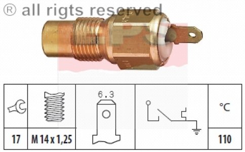 Czujnik temperatury wody FACET 1.840.030 24249