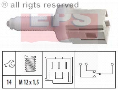 WŁĄCZNIK ŚWIATEŁ STOP EPS 1.810.077 82444707 FIAT