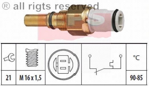 Włącznik wentylatora chłodnicy FACET 1.850.090 8942815030