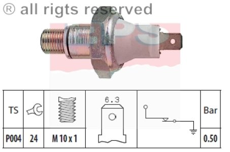 Czujnik ciśnienia oleju FACET 1.800.119 7072644