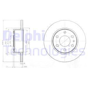 TARCZA HAMULCOWA DELPHI BG4165 IVECO DAILY III 06