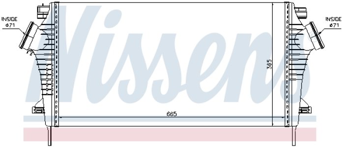 Intercooler NISSENS 96554 1302647
