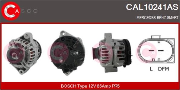 ALTERNATOR CASCO CAL10241AS 12V 85A