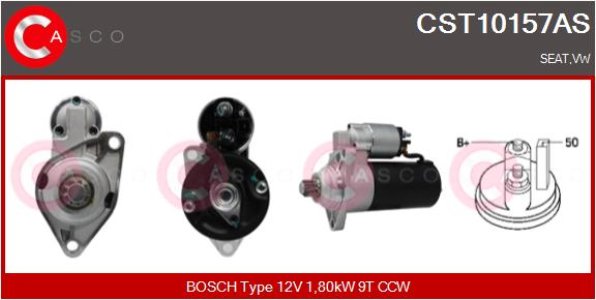 ROZRUSZNIK CASCO CST10157AS 12V 1.8KW