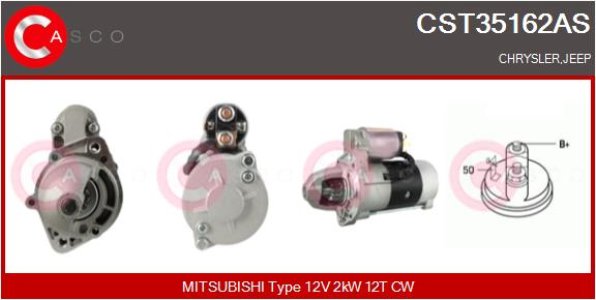Rozrusznik CACSO CST35162AS 12V 2.0KW