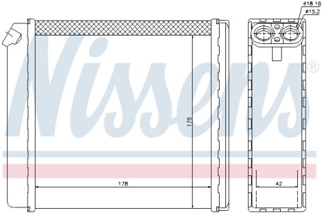 Nagrzewnica NISSENS 72636 1843106
