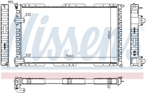 Chłodnica silnika NISSENS 63922 