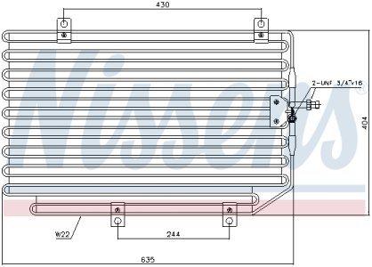 Chłodnica klimatyzacji NISSENS 94816 60604153