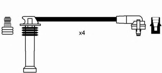 Przewody wysokiego napięcia komplet NGK RC-FD546 1012436