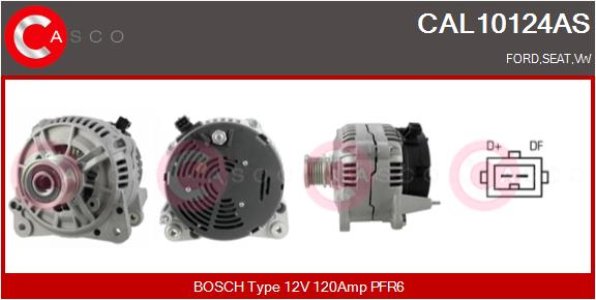 ALTERNATOR 12V 120A CASCO CAL10124AS 