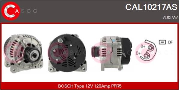ALTERNATOR 12V 120A CASCO CAL10217AS 