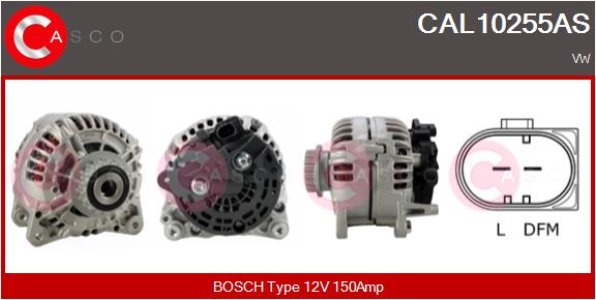 ALTERNATOR 12V 150A CASCO CAL10255AS 