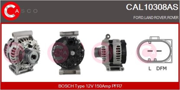 ALTERNATOR 12V 150A CASCO CAL10308AS 